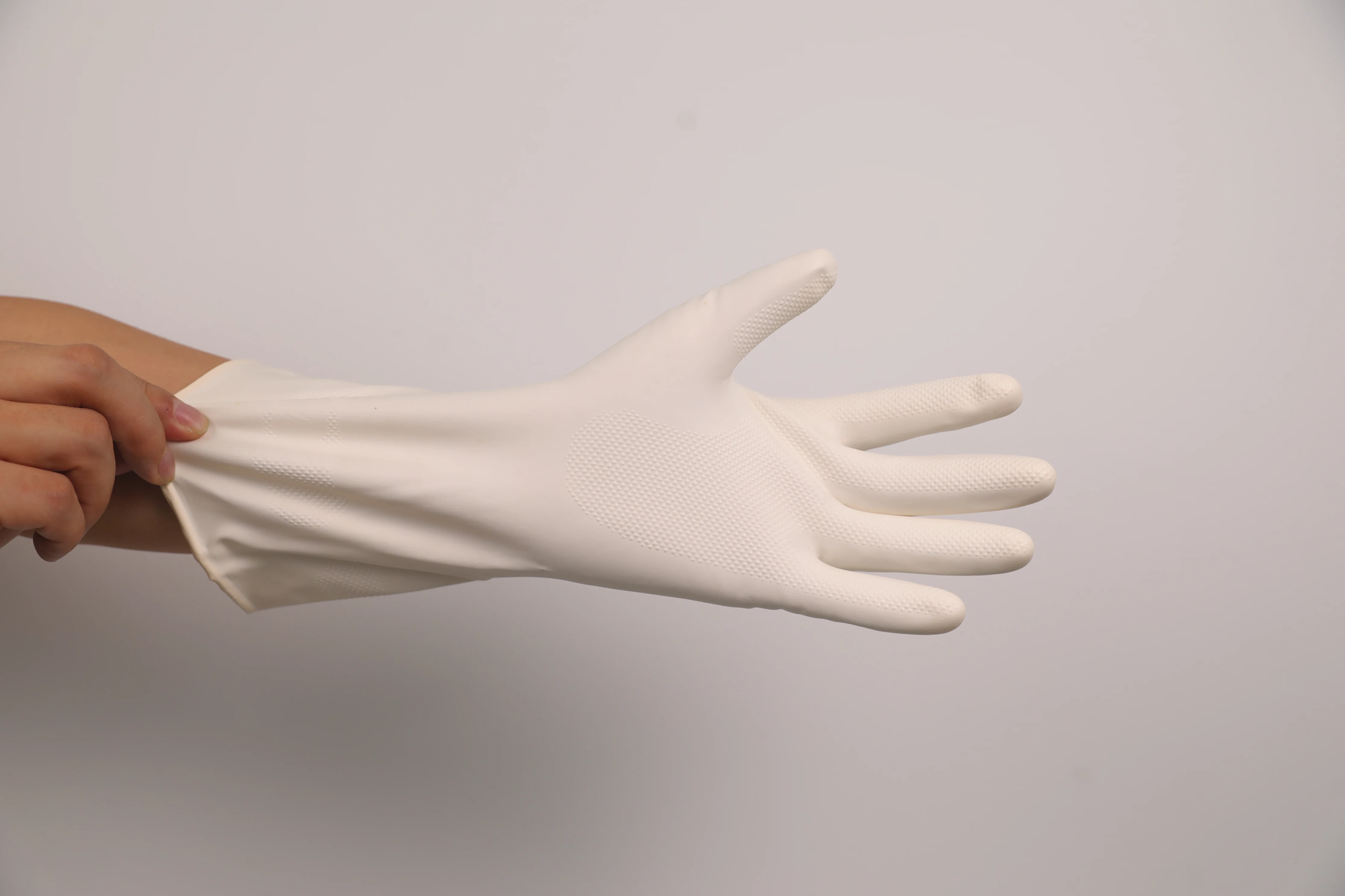 Safety Free Sample  Disposable Wholesale High quality Green  HouseHold Rubber  Waterproof Nitrile Gloves