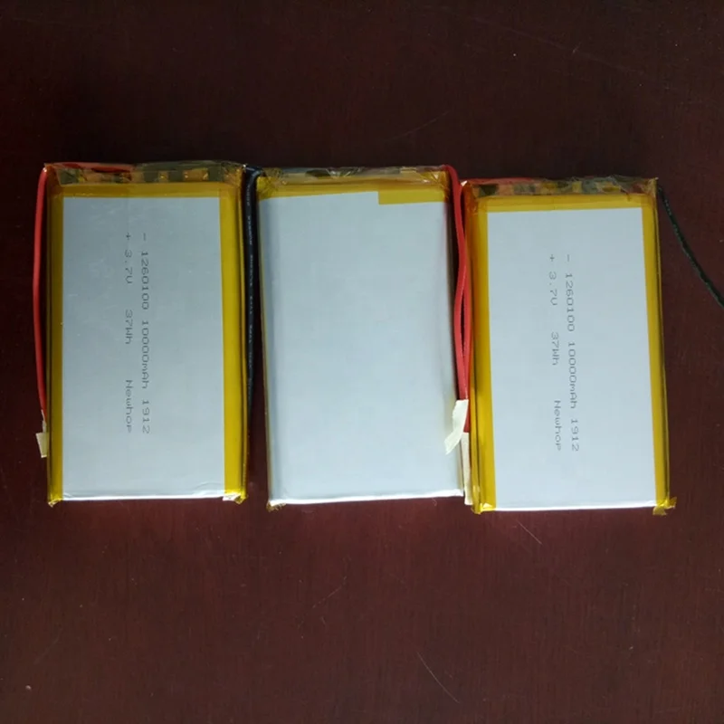 Power bank lithium polymer bateria 1260100 3.7v 10000mah battery 37wh