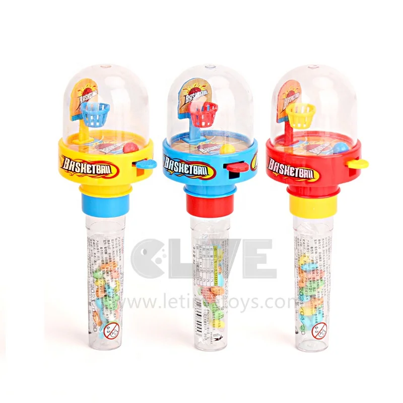 Novelty funny surprise Gift for Kids Slam Dunk Candy Toy mini basketball shooting candy toys mini slam dunk candy toy