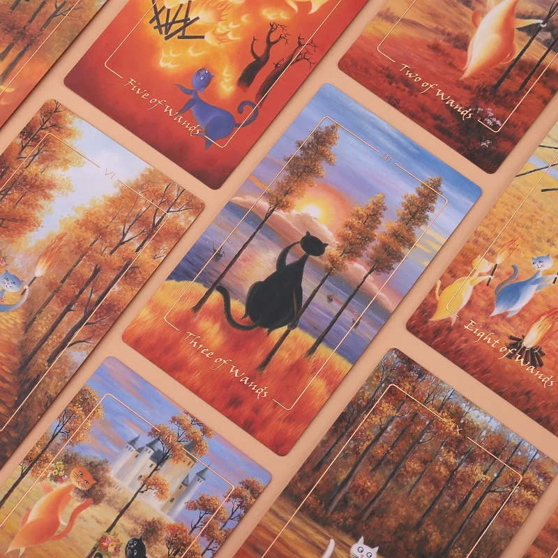 The Feline Rider Tarot the Velvet Deck for Small Wholesale