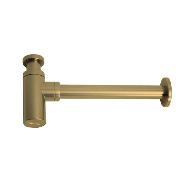 CUPC Watermark brushed gold brass Stainless steel basin waste pipe bottle Trap