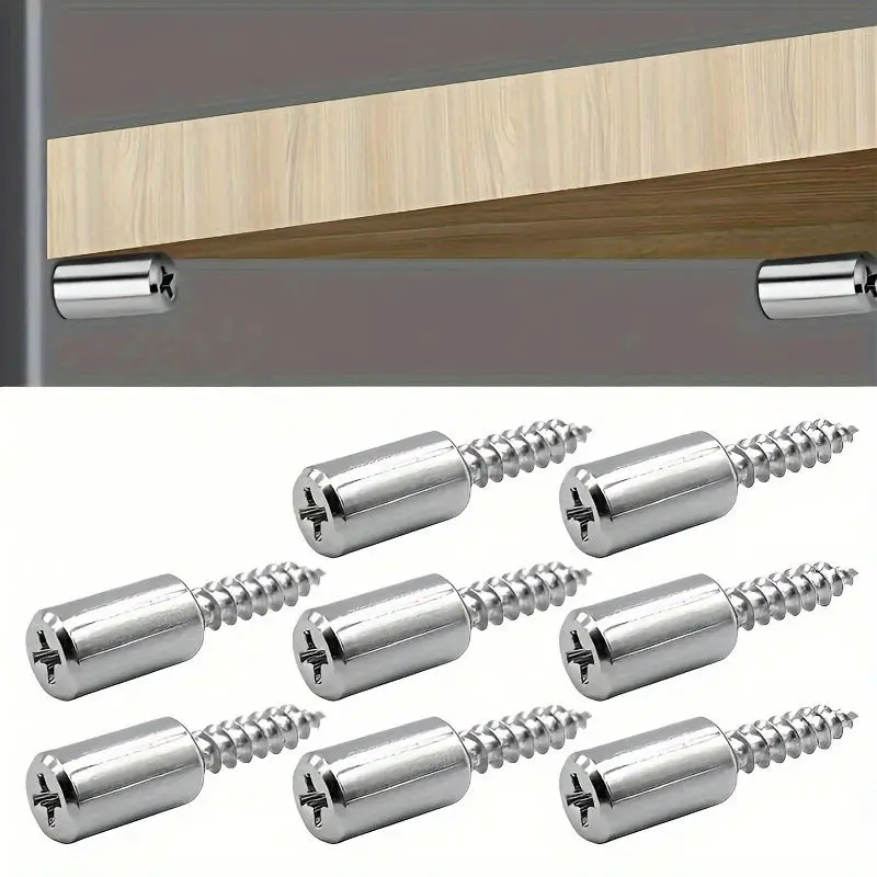 Cabinet Shelves Laminate Support Self Tapping Pin Nail Screw Pegs with Anti Slip Cover for Furniture Bookcase Cabinet Closet