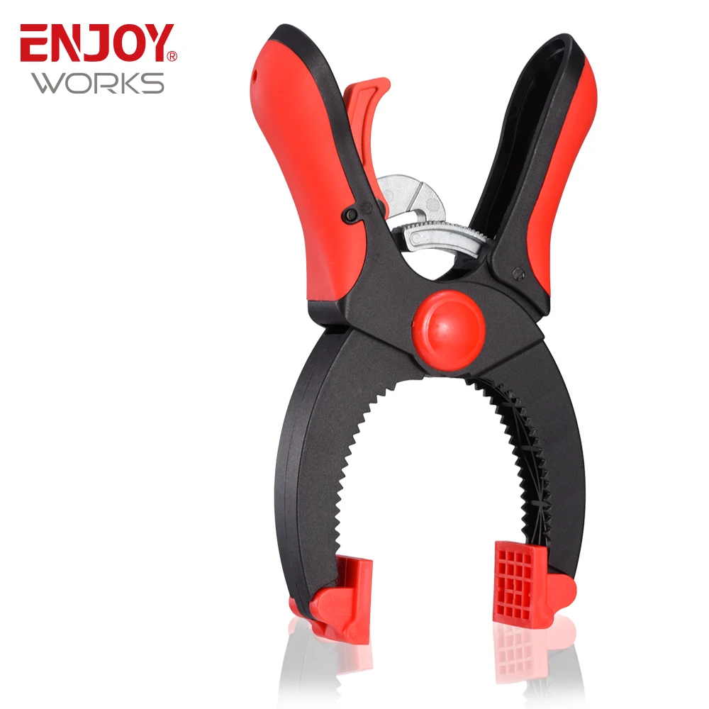 Heavy Duty Adjustable  Quick Ratchet Plastic Clip Clamp for Woodworking