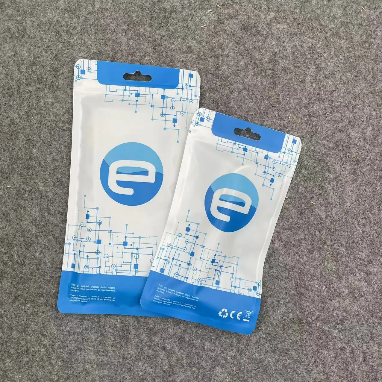 Custom Logo Printed Consumer Electronics Mobile Phone Accessories Packing Bags Phone Cases Cables Packaging Plastic Bags