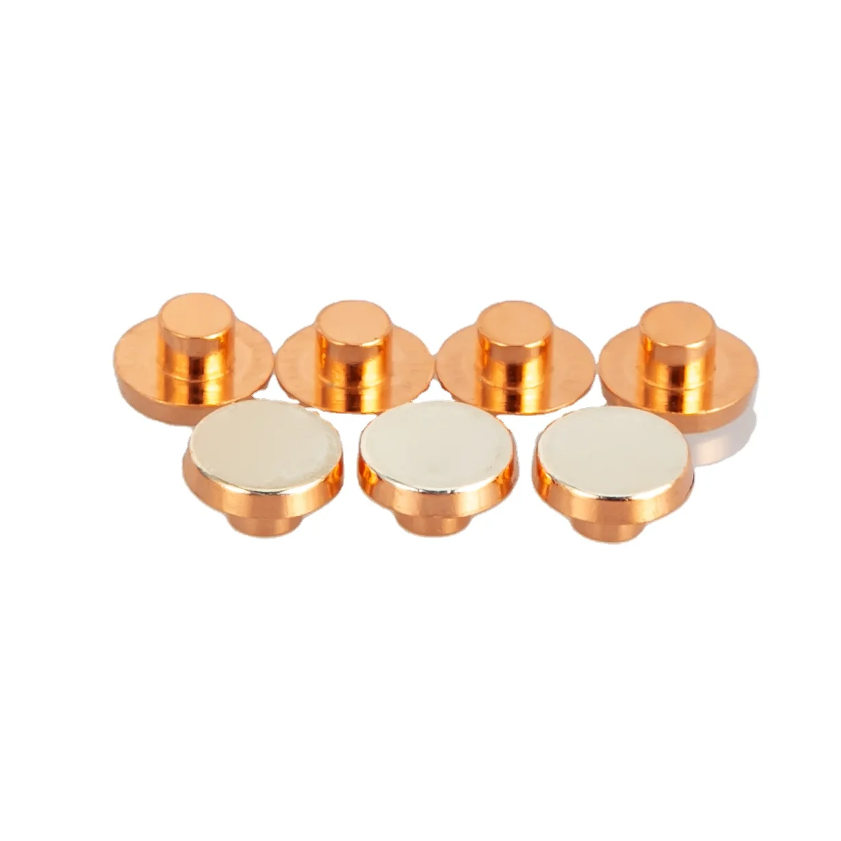 Electrical silver contact copper Contacts assembled in brass stamping switch terminal accessories