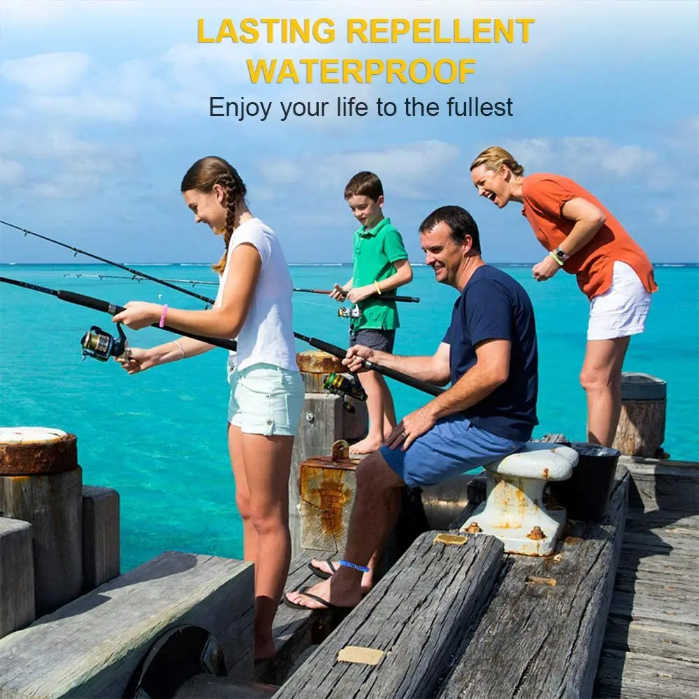 Double Color Essential Oil Anti Mosquito EVA Bracelet For Hiking Camping Walking Product