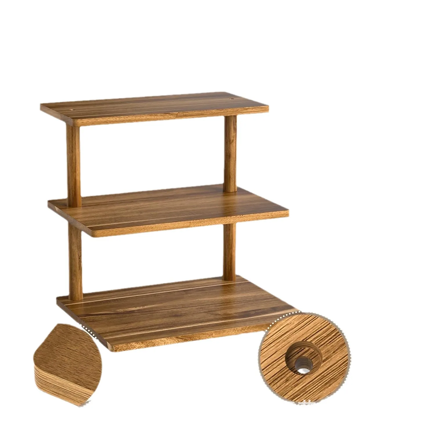Wood Multi-functional Storage Rack Wooden Display Desktop Rack Storage Wooden Stationery Desktop for Household