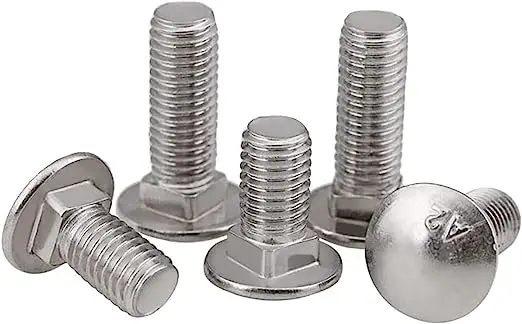 M3.5 M5 M8 Round Head Square Din603 Stainless Steel 304 316 Bolted Cable Lug Carriage Shear Latch Bolt