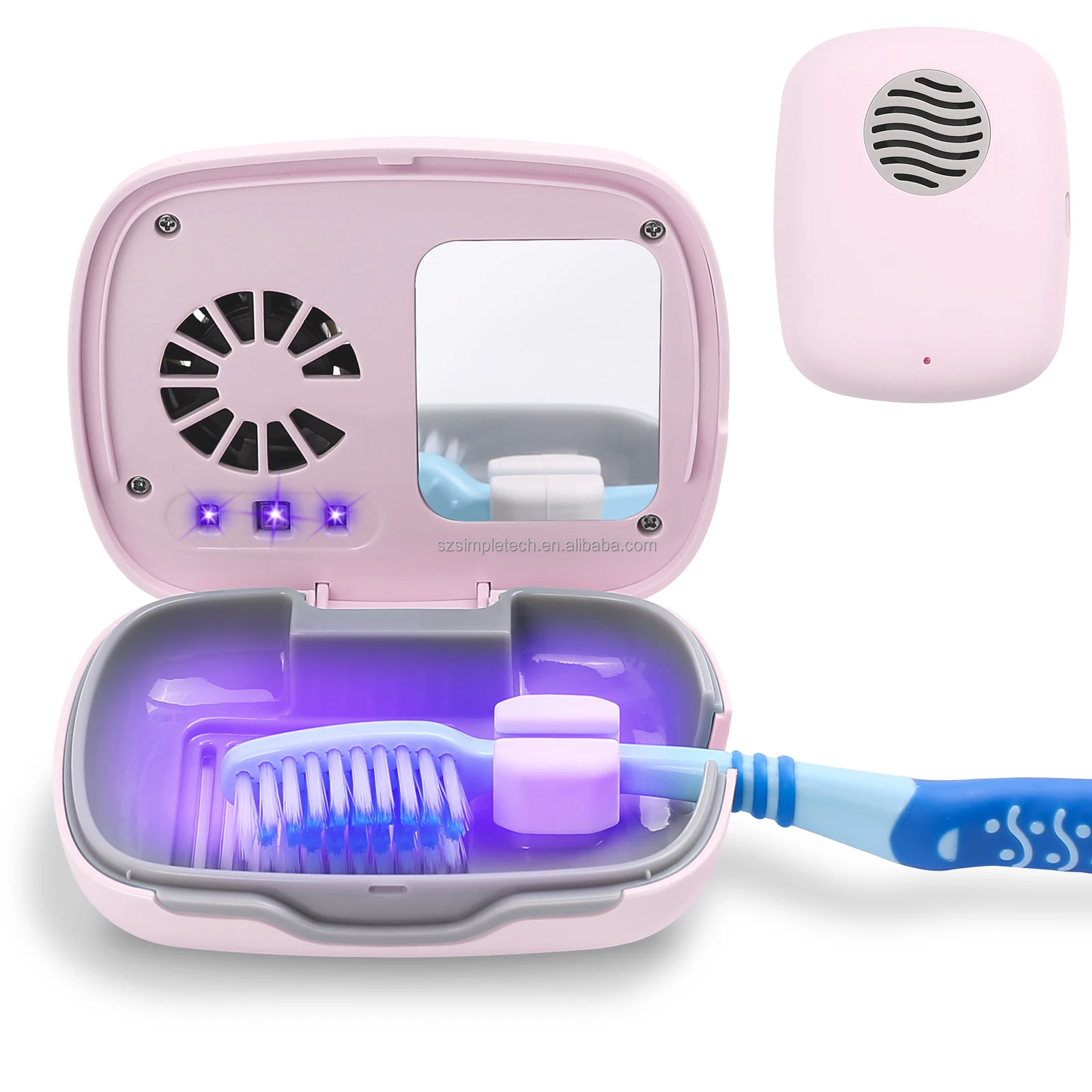 Toothbrush disinfecting box