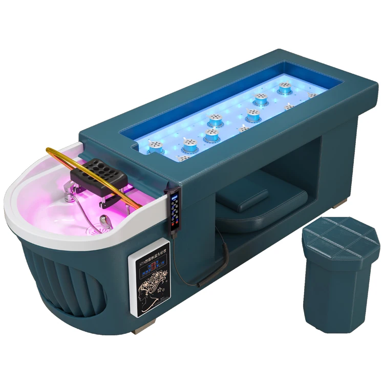 barbershop Multifunction Salon head spa thai massage table Facial Treatment shampoo bed