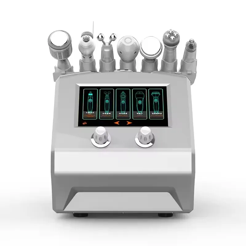 Portable 7 in 1 skin care plasma rf facial cleaning machine with spray gun/ Oxygen Facial machine For Skin Care