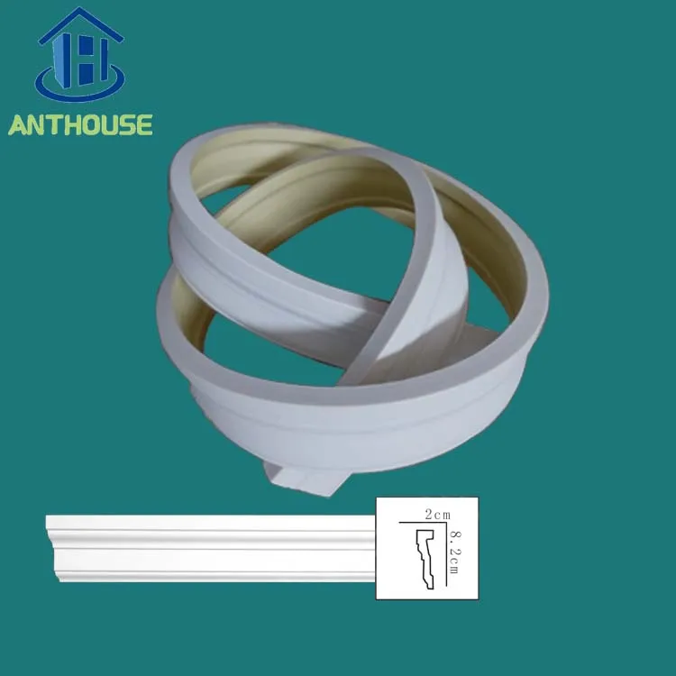 Европейский стиль, полиуретановые рельсы для крепления стульев, карниз, молдинг, Корона из полиуретана, молдинг для потолочного литья