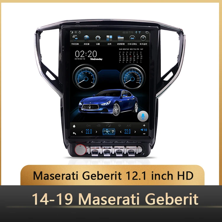 4 64GB AHD 12.1 inch carplay Android 9.0 Video Car DVD Player for Maserati Ghibli