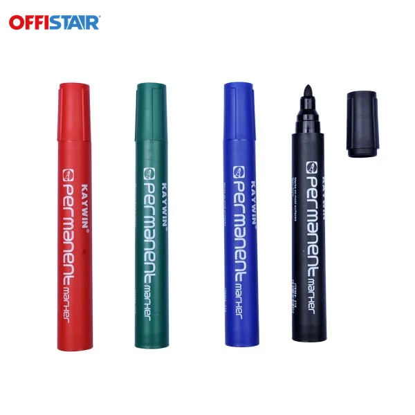 China manufacturer wholesale cheap colored ink plastic fabric permanent marker pen