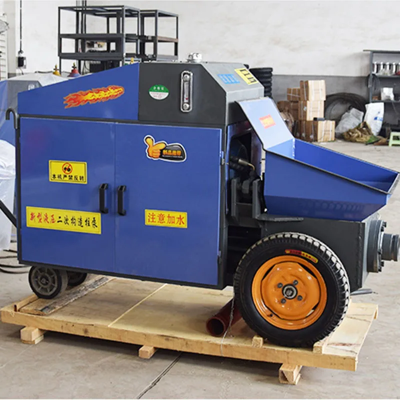 Save labor trailer mounted concrete line pump concrete pump transfer case Large Output concrete cement paste pump machine