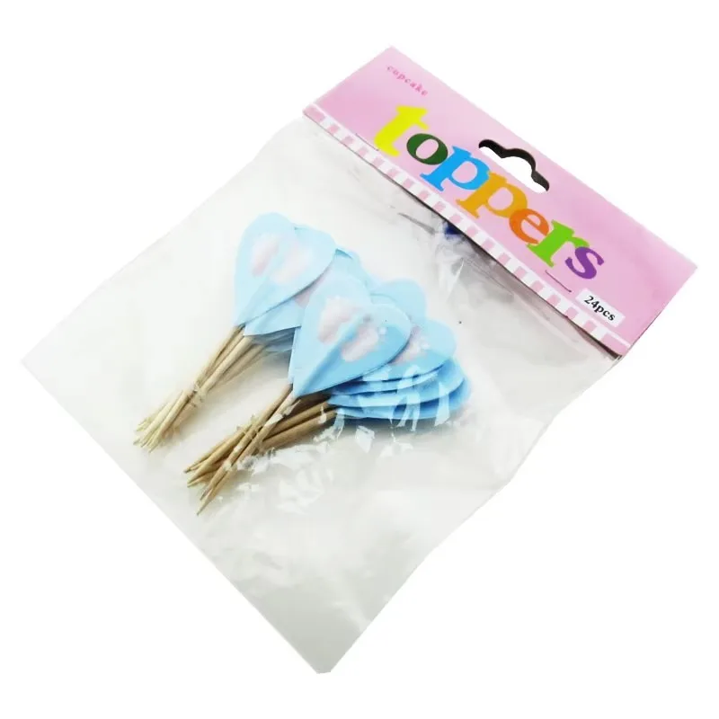 Hot sale digital printing Multi Style flag party cake pick cake topppers
