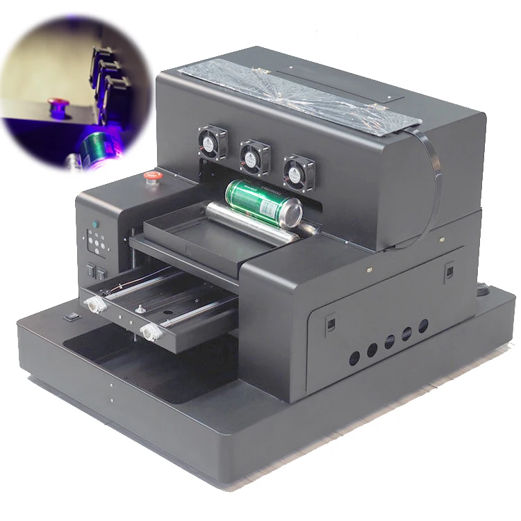 Vevor Bottle Uv Printing A3UV bottle surface UV printer 6 Colors A3 A4 Size uv digital printer for bottle