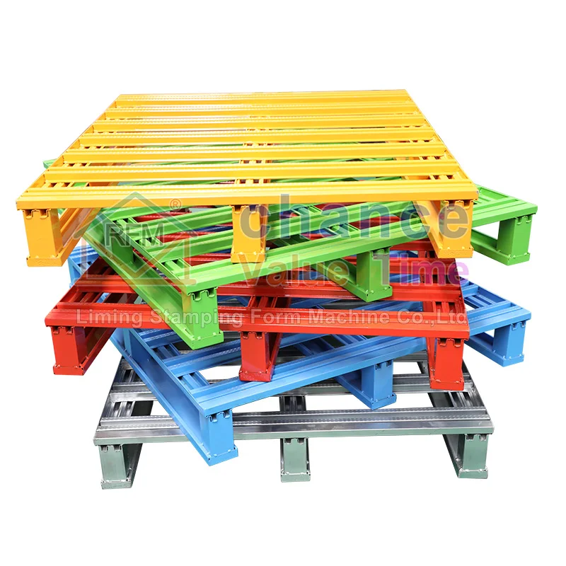 Strictly control each detail of metal pallets manufacturers direct sales euro pallet for warehouse storage
