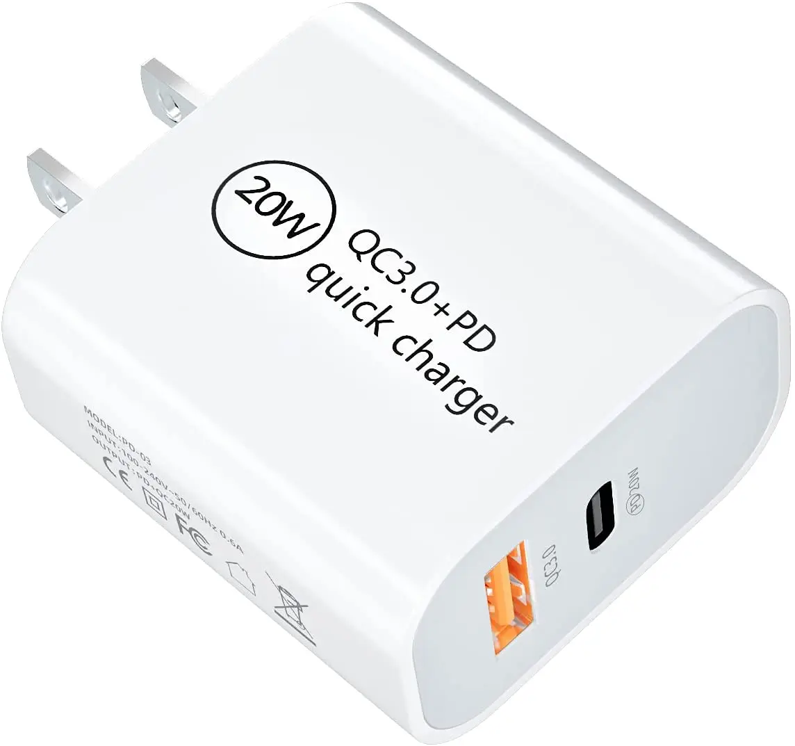 Адаптер питания Kc Ce Rohs Saa Usb-C быстрая зарядка 3 0 Pd 20 Вт зарядное устройство для телефона Usb-порт Тип C дорожное