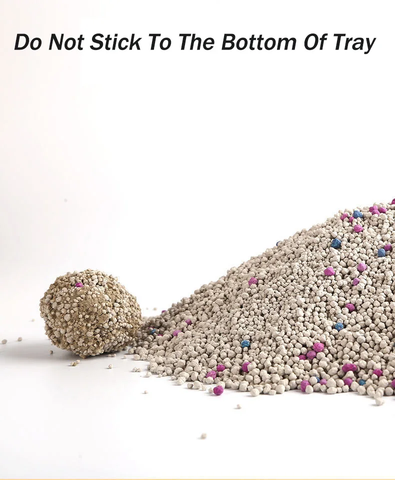 Supplier OEM Dust Free Strong Clumping Sodium Clay Cat Litter Easy Clean Premium Lavender Scent Bentonite Cat Sand