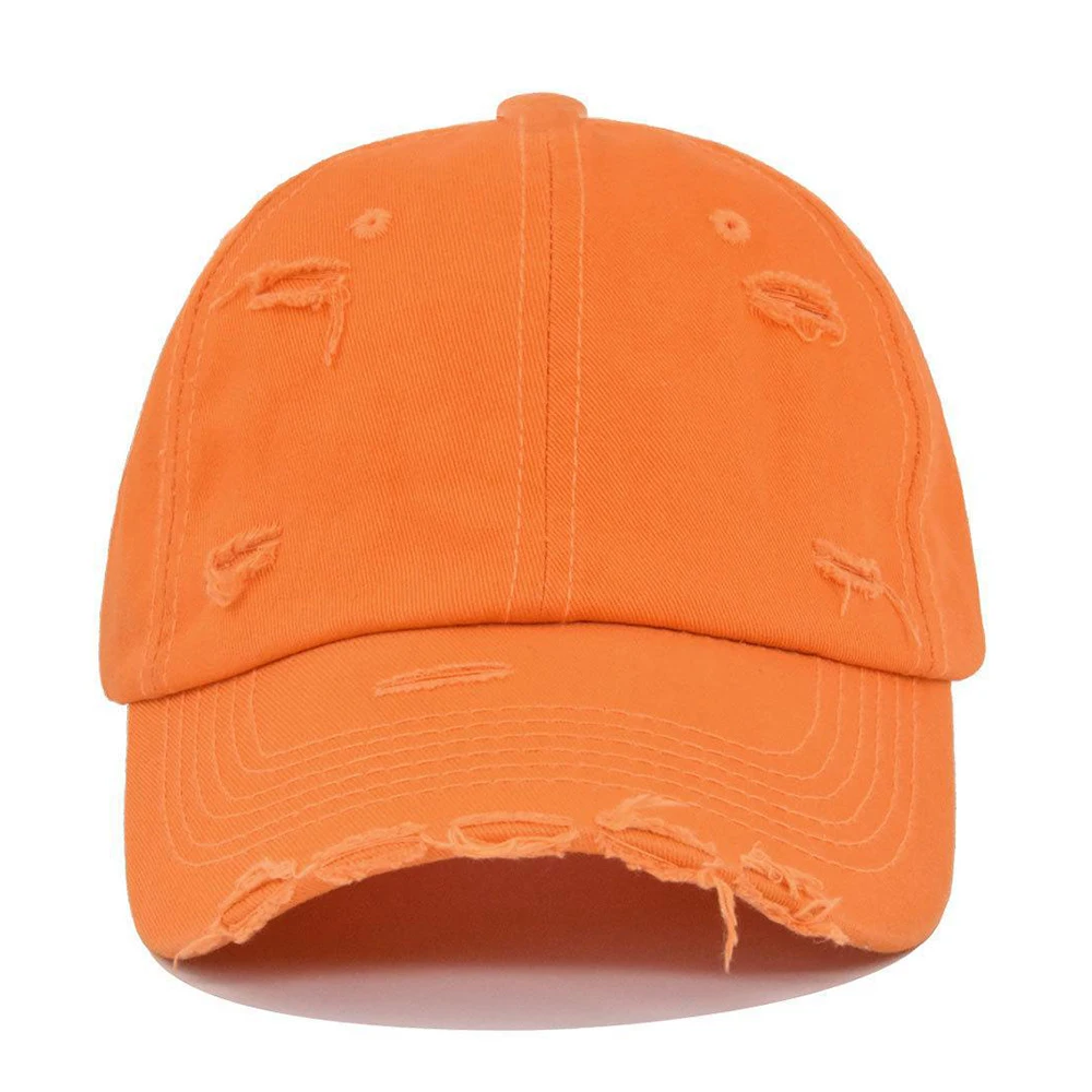 Custom Logo Washed Distressed Vintage Baseball Cap 100% Cotton Polo Style Plain Blank Adjustable Truck Fishing Sports Dad Hat