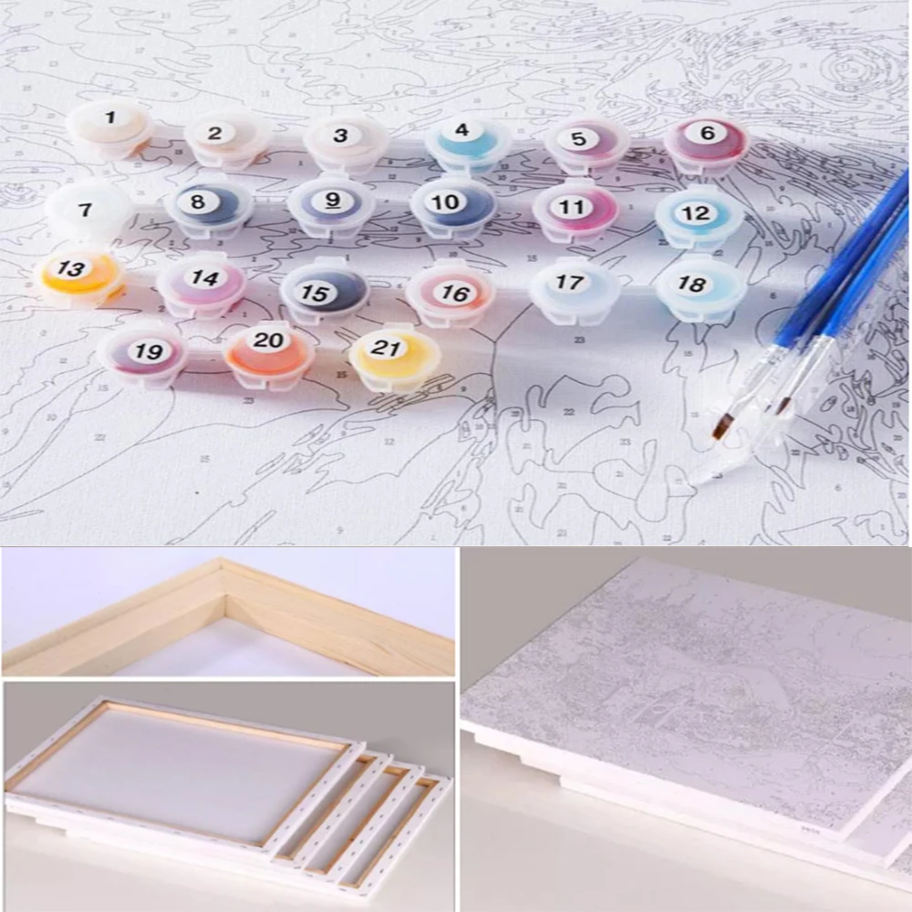 Abstract Oil Painting Color Owl Canvas Paint By Numbers For Adults Wall Painting Canvas Print Arts Crafts Artwork Painting