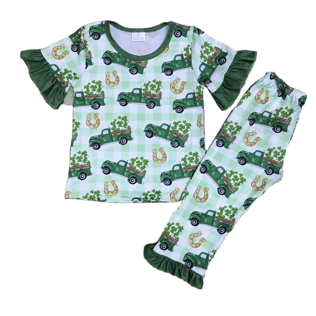 2023 custom kids winter clothes set Grinch embroidered toddler girls boutique smocked clothing Christmas outfit