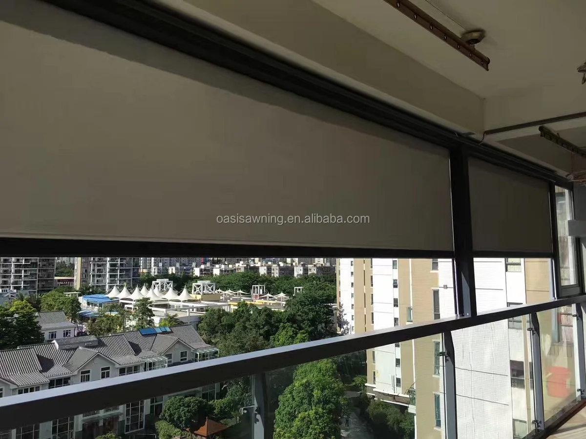 Home Siding Outdoor French Shutter Blinds Electric Roller Vertical Blind Suitable For Big Window