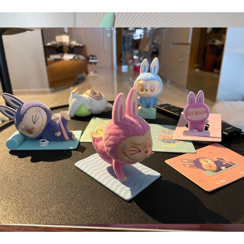 Blind Box the MONSTERS Lazy Yoga Series Mystery Box Labubu Action Figure Surprise Guess Bag Decor Ornaments Birthday Gift Toys