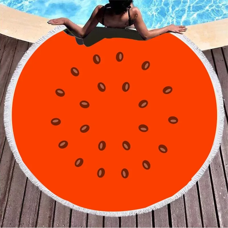 
Manufacturers wholesale European and American microfiber new irregular beach towel round beach towel Amazon hot 