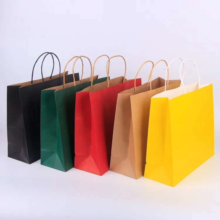 Promotional personalized gifts high quality paper bags with your own logo for business