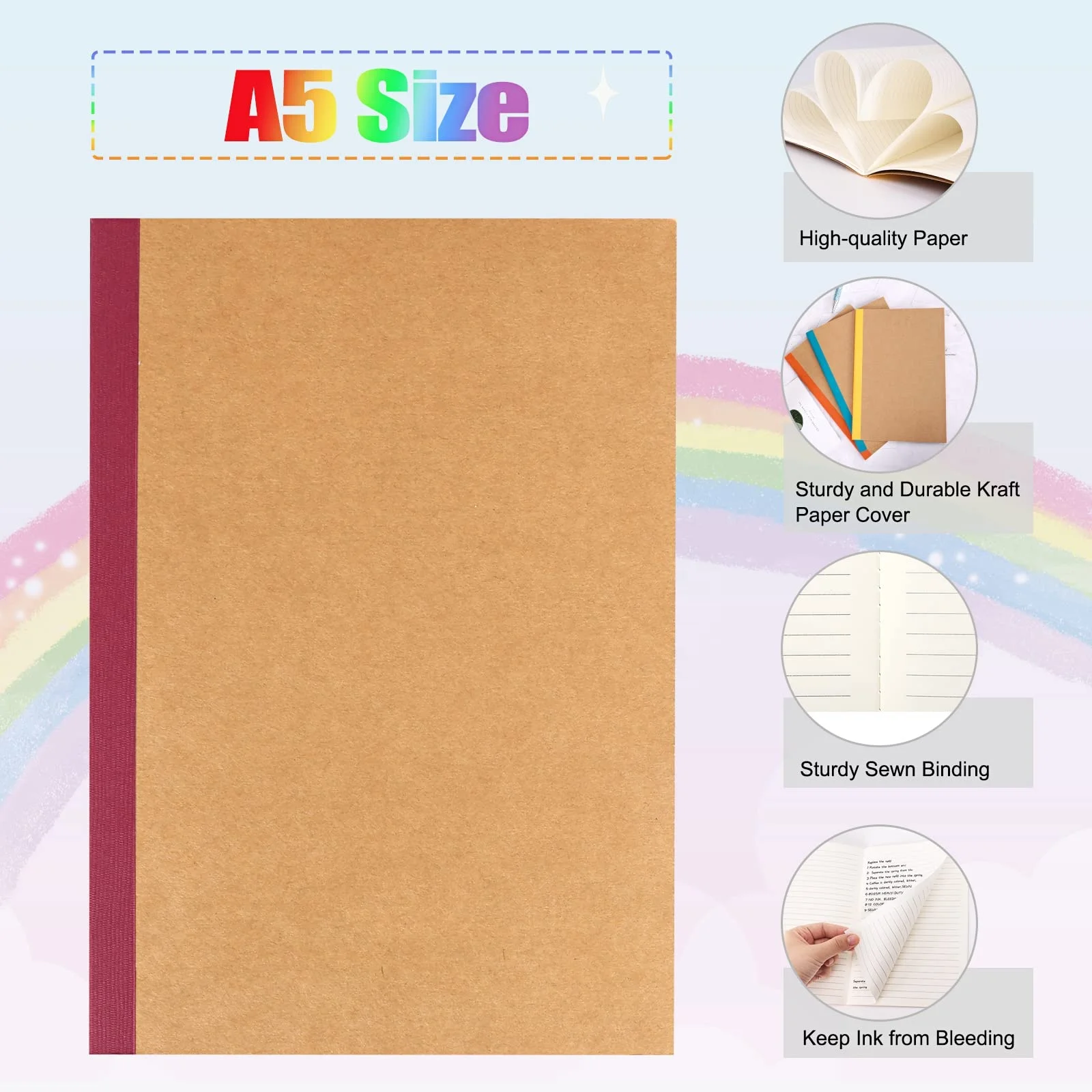 wholesale chinese notebook rich colors thin small paper fancy notebook, composition notebook price
