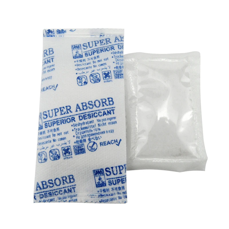 Super Absorb 1G,5G,10G,25G 300% Super Dry Desiccants Moisture Absorbing Calcium Chloride Food Grade Small Pack