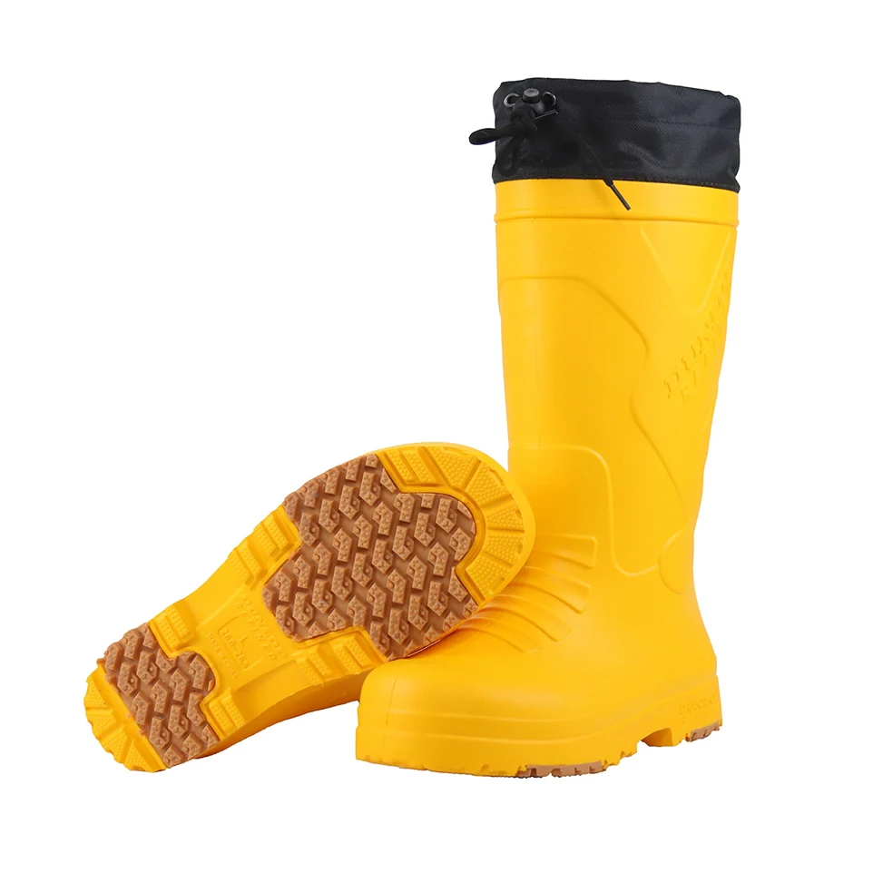 Warm Rain Boots Ultra Lightweight Design Cold Proof Anti Smashing Anti Stabbing Waterproof Anti Slip Labor Protection Shoes