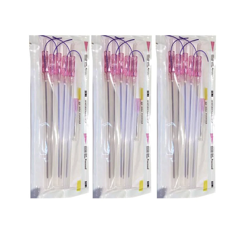 CE медицинская молдинговая нить, рыболовная кость, нитка w blunt 18g pdo aptos thread lift 100 мм, лифтинг лица