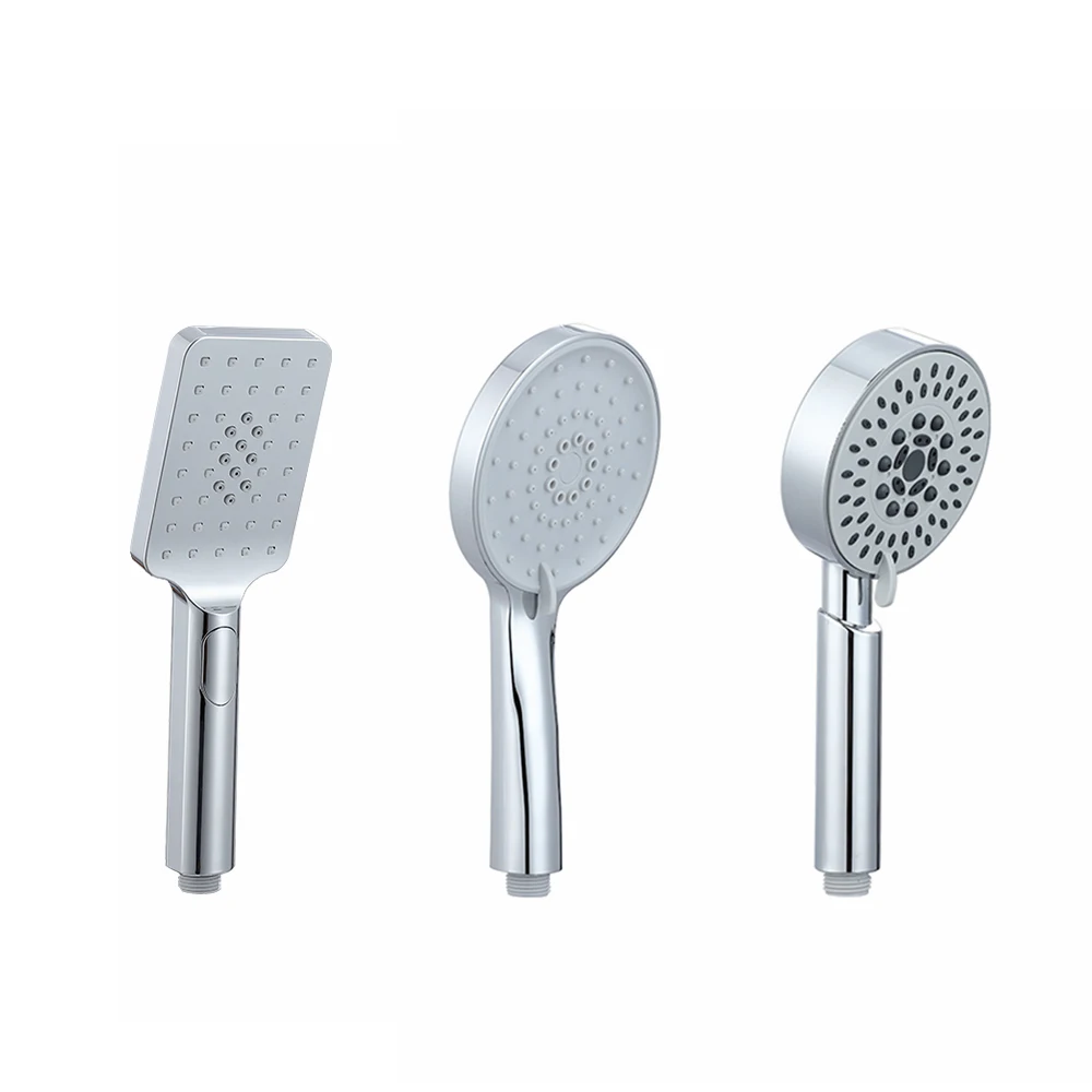 durable cheap rectangular abs bathroom hand shower head set