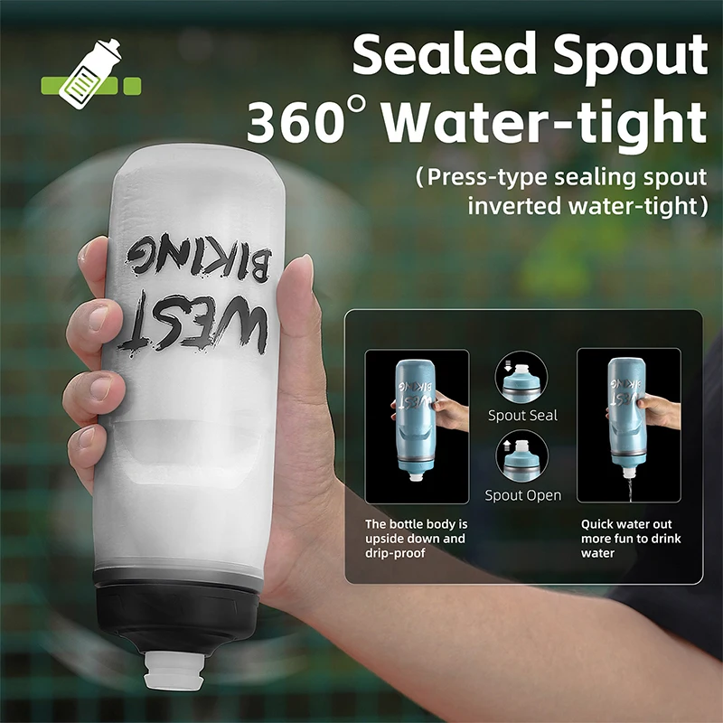 West Biking Custom Cycling Water Bottles For Cycling Squeeze Water Bottle Bike Accssessories Bicycle Accessories