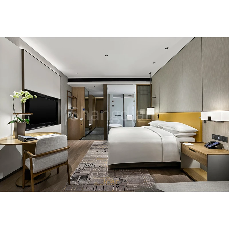2022 Modern Design Hilton Hotelcontract beds Bedroom Sets for USA Market