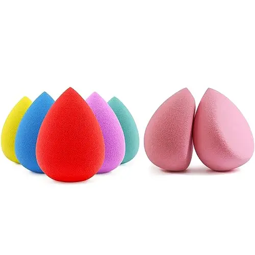 Wholesale Premium Big Size Super Soft 16 Different Colors Make Up Beauty Sponge Blender 3d Latex Free Makeup Blending Sponges
