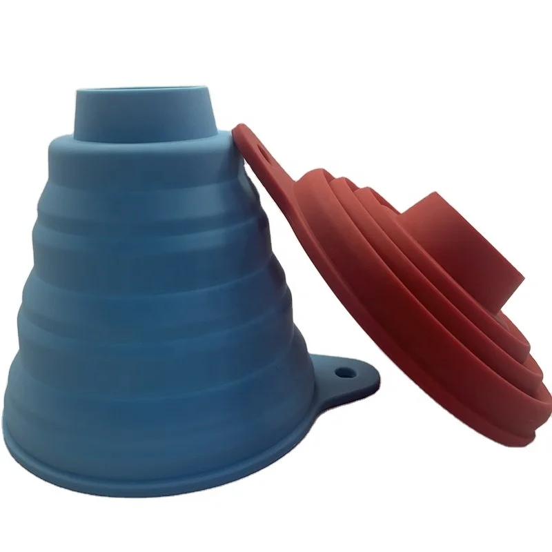 Amazon Hot Sale Last Extra Large Wide Mouth Silicone Collapsible Foldable Funnel