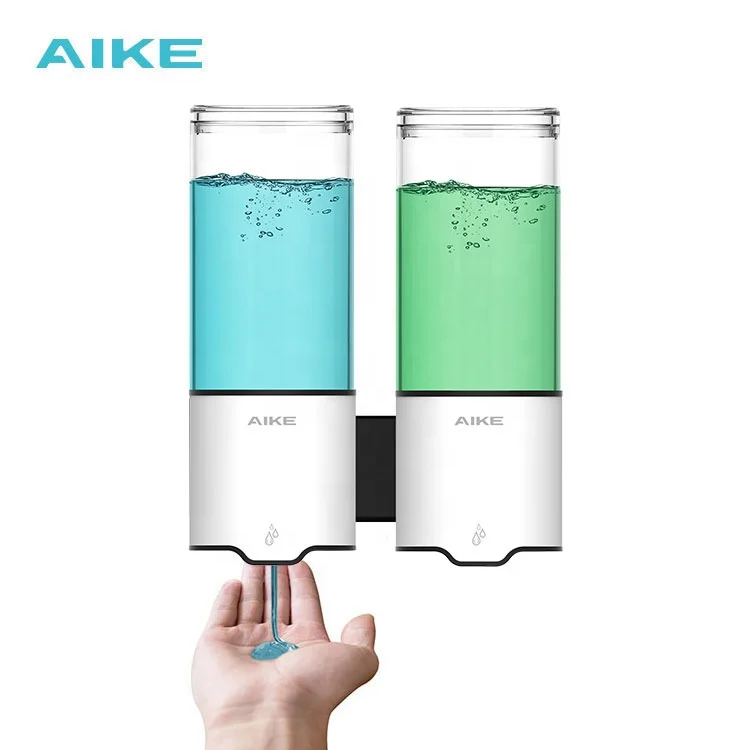 AK1212 500ml * 2 Touchless Hands Free Sanitizer Liquid Electric wall mount kitchen soap dispenser set