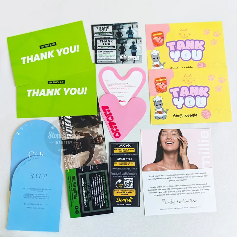 Top Quality Luxury Custom Gold Foiled Logo Business Card Advertising Postcard Greeting Cards Company Promotion Thank You Card