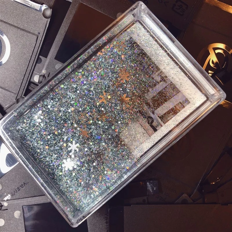 2*3 Inch Mini Clear Plastic Picture Frame Sublimation Photo Frame Glitter Customized Liquid Water Instax-Style Photo Frame