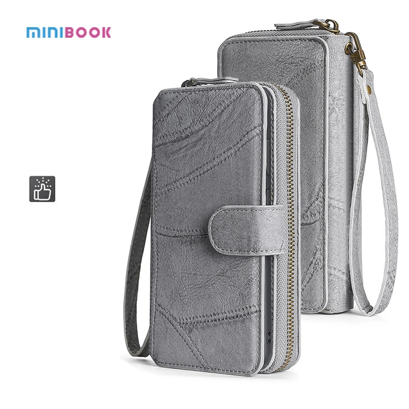 Minibook новый дизайн пользовательский кошелек многофункциональный чехол-бумажник из искусственной кожи для iphone 13 pro max