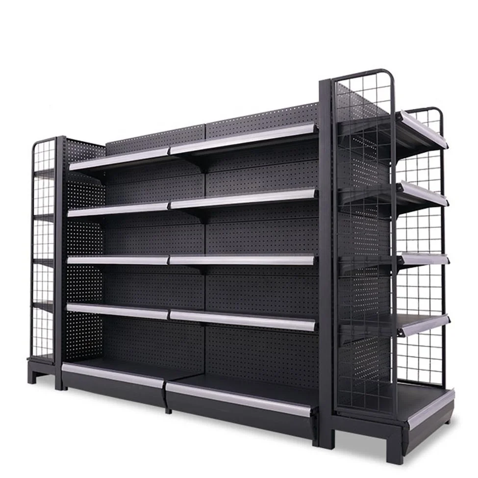 2022 Hot Sale Customized Metal Shelf  Department Store Display Racks Market Shelves Shop Racking for Groceries and Snacks