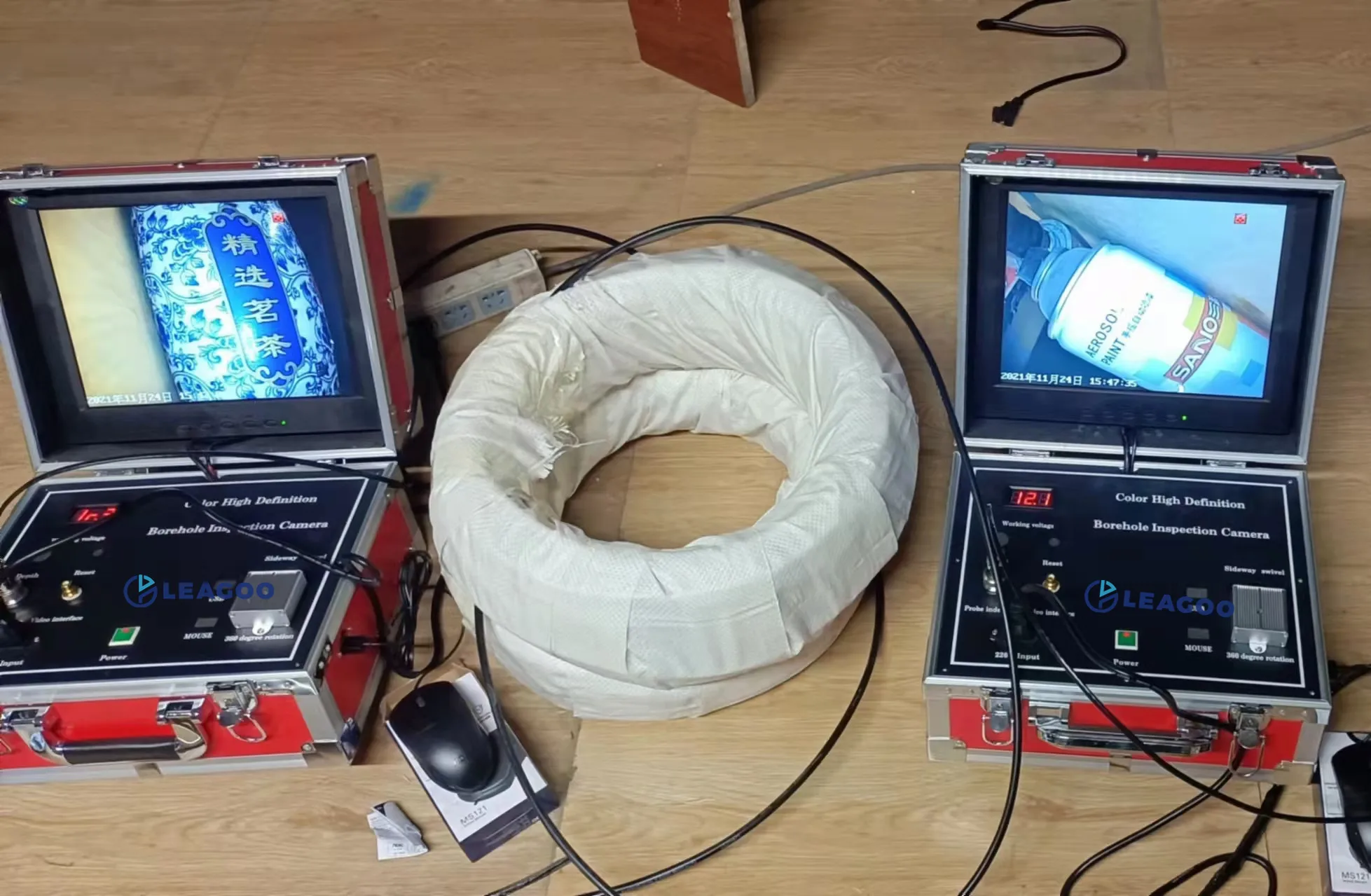 12' TV HD Camera Waterproof Borehole Inspection Camera