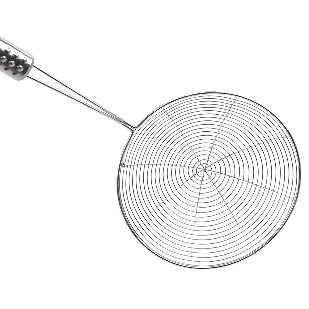 2024 Stainless Steel Spider Strainer Skimmer Ladle Kitchen Cooking Utensils Wire Strainer Pasta Strainer Spoon