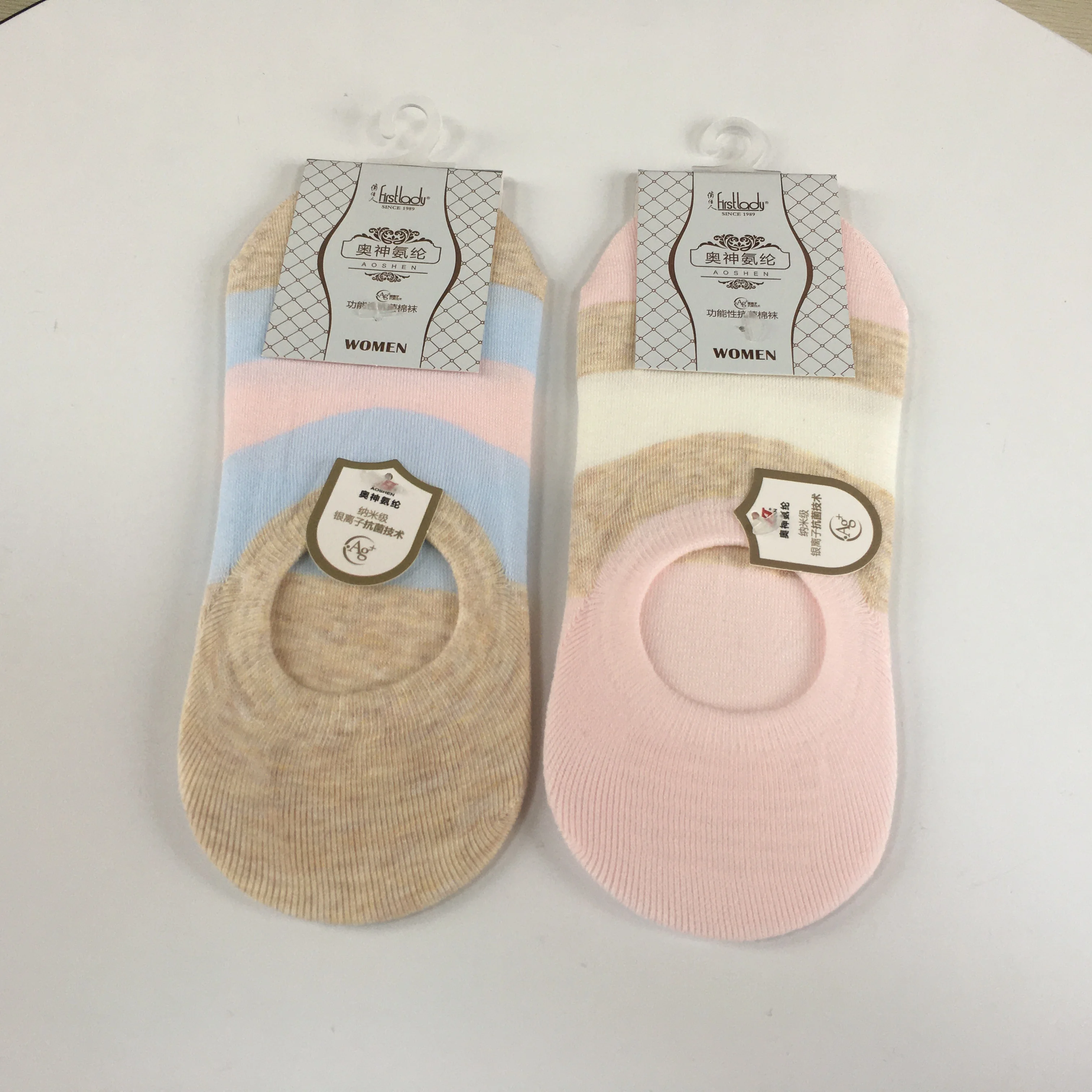 100%cotton  custom logo young women girls hosiery socks  low cut socks