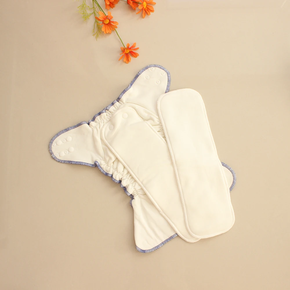 Manufacturer Reusable Washable Cloth Diaper Super Absorbent Fitted Diaper for Girls and Boys