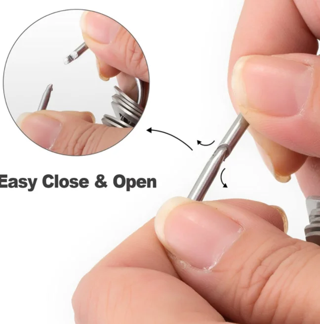 Portable Kitchen Metal Measurement Tools Stainless Steel Measuring Cups & Spoons Kitchen Gadgets for Cooking & Baking